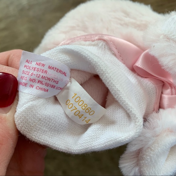 NWOT Pink Bunny slipper socks - Picture 5 of 5